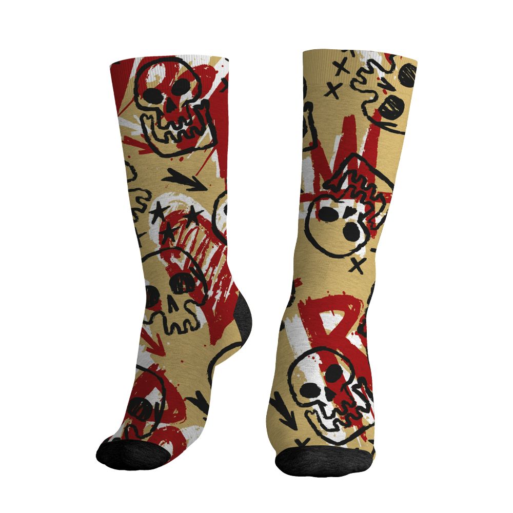 Pizza-4s-NastyJamz-Socks-Match-Love-Rock-Pattern-All-Over-Print