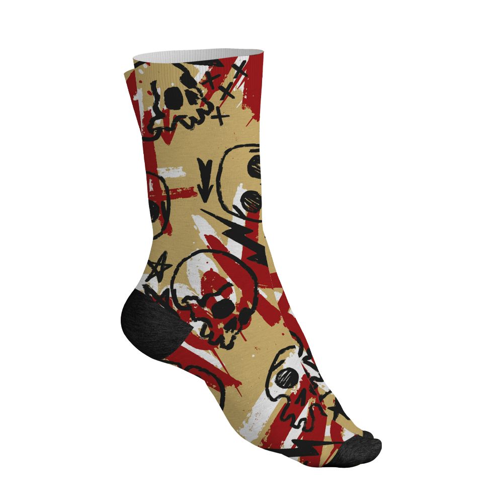 Pizza-4s-NastyJamz-Socks-Match-Love-Rock-Pattern-All-Over-Print