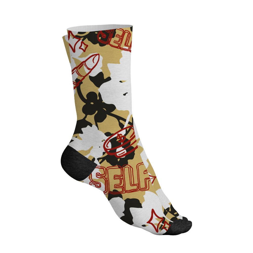 Pizza-4s-NastyJamz-Socks-Match-Sneaker-Girl-Selfmade-All-Over-Print
