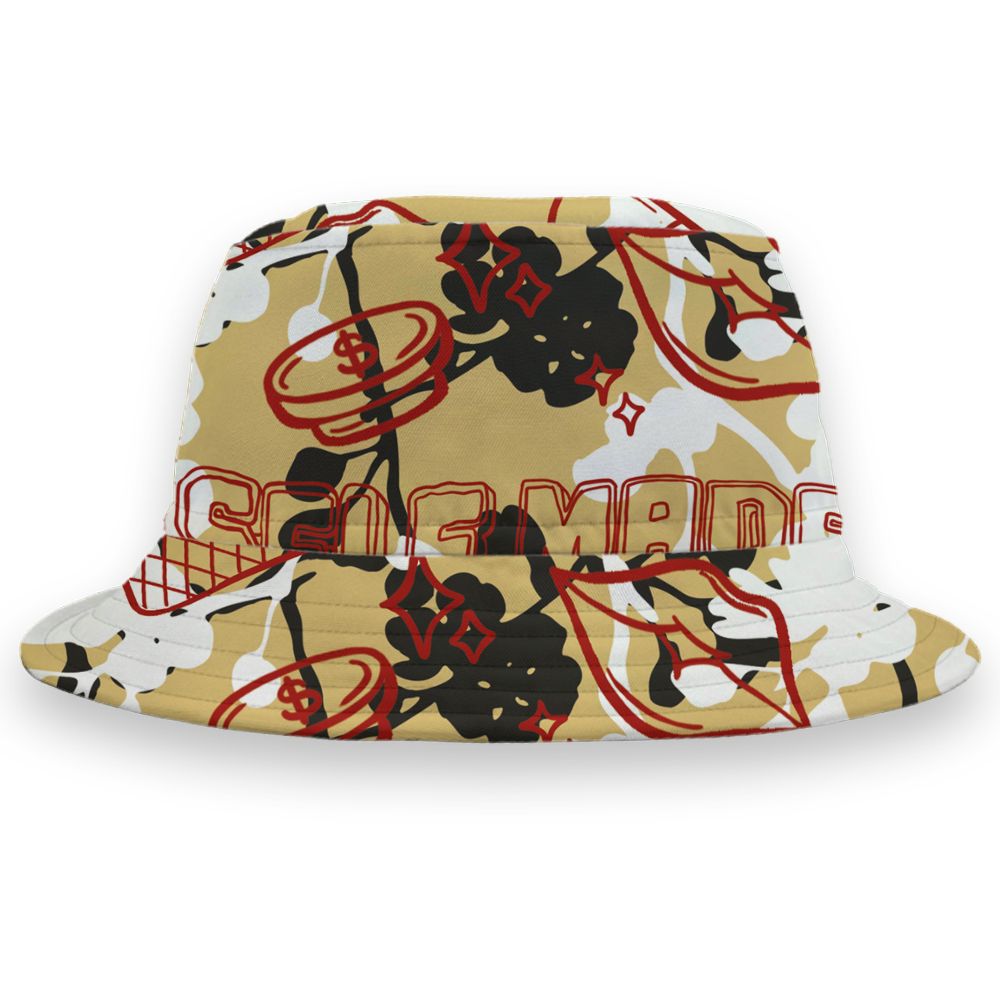 Pizza-4s-NastyJamz-Bucket-Hat-Match-Sneaker-Girl-Selfmade-All-Over-Print