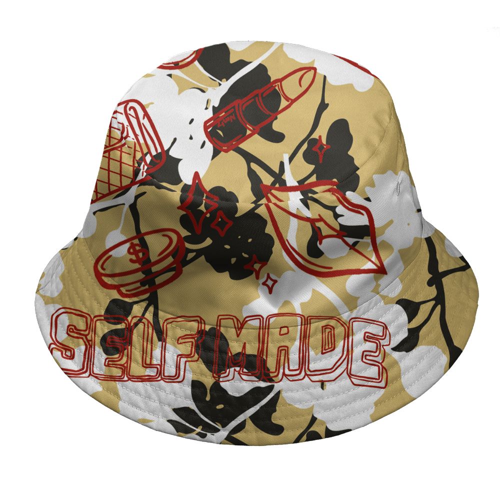Pizza-4s-NastyJamz-Bucket-Hat-Match-Sneaker-Girl-Selfmade-All-Over-Print