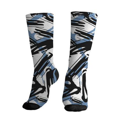 Fire-Red-5s-NastyJamz-Socks-Match-Pattern-Money-Tree-All-Over-Print