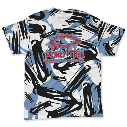 Fire-Red-5s-NastyJamz-T-Shirt-Match-Pattern-Money-Tree-All-Over-Print