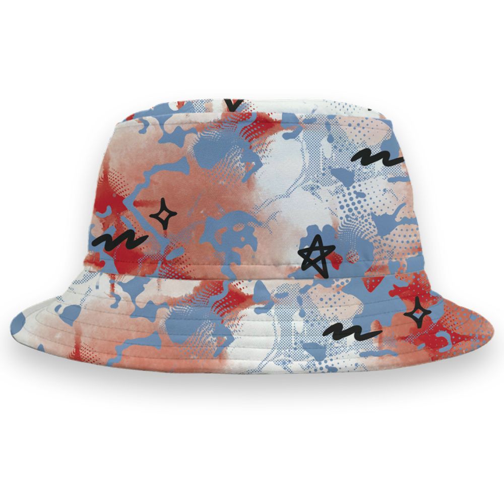 Fire-Red-5s-NastyJamz-Bucket-Hat-Match-Sneaker-Girl-Nail-All-Over-Print