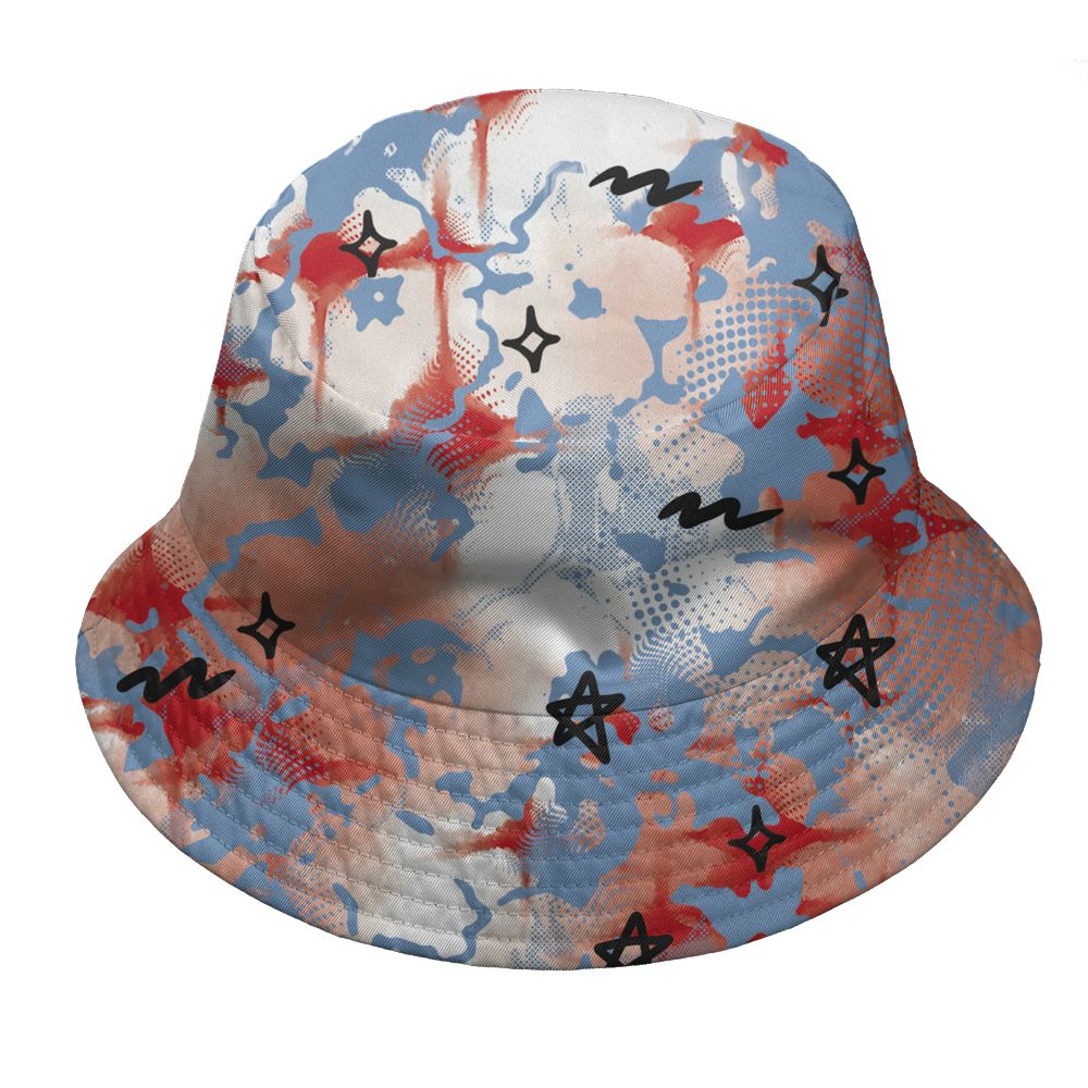Fire-Red-5s-NastyJamz-Bucket-Hat-Match-Sneaker-Girl-Nail-All-Over-Print