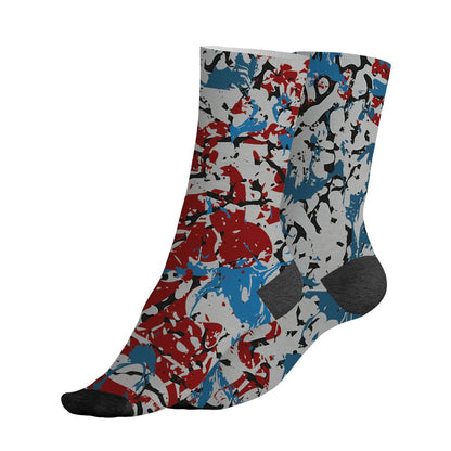 Spizike-Bordeaux-NastyJamz-Socks-Match-Pattern-Slasher-All-Over-Print