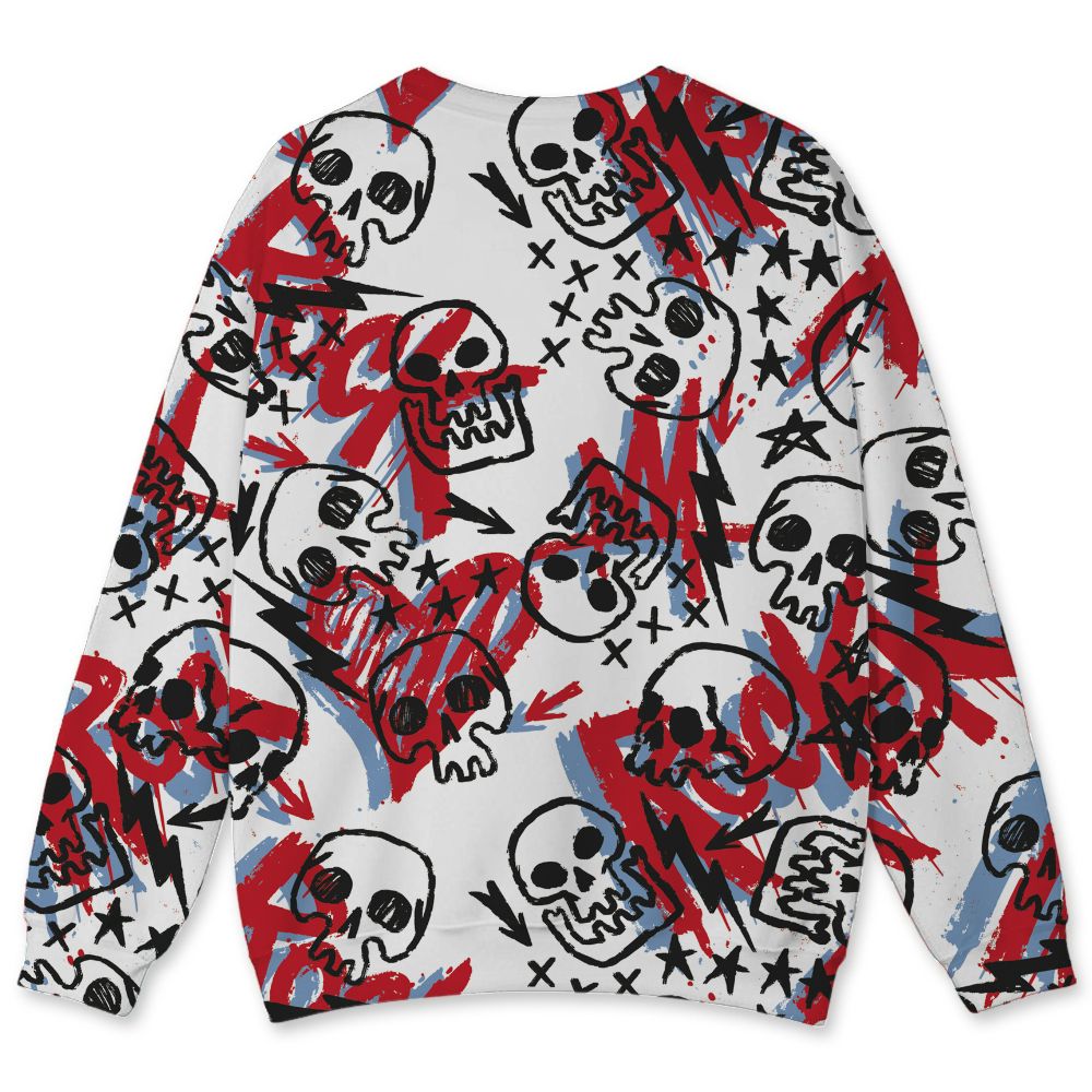 Fire-Red-5s-NastyJamz-Sweatshirt-Match-Love-Rock-Pattern-All-Over-Print