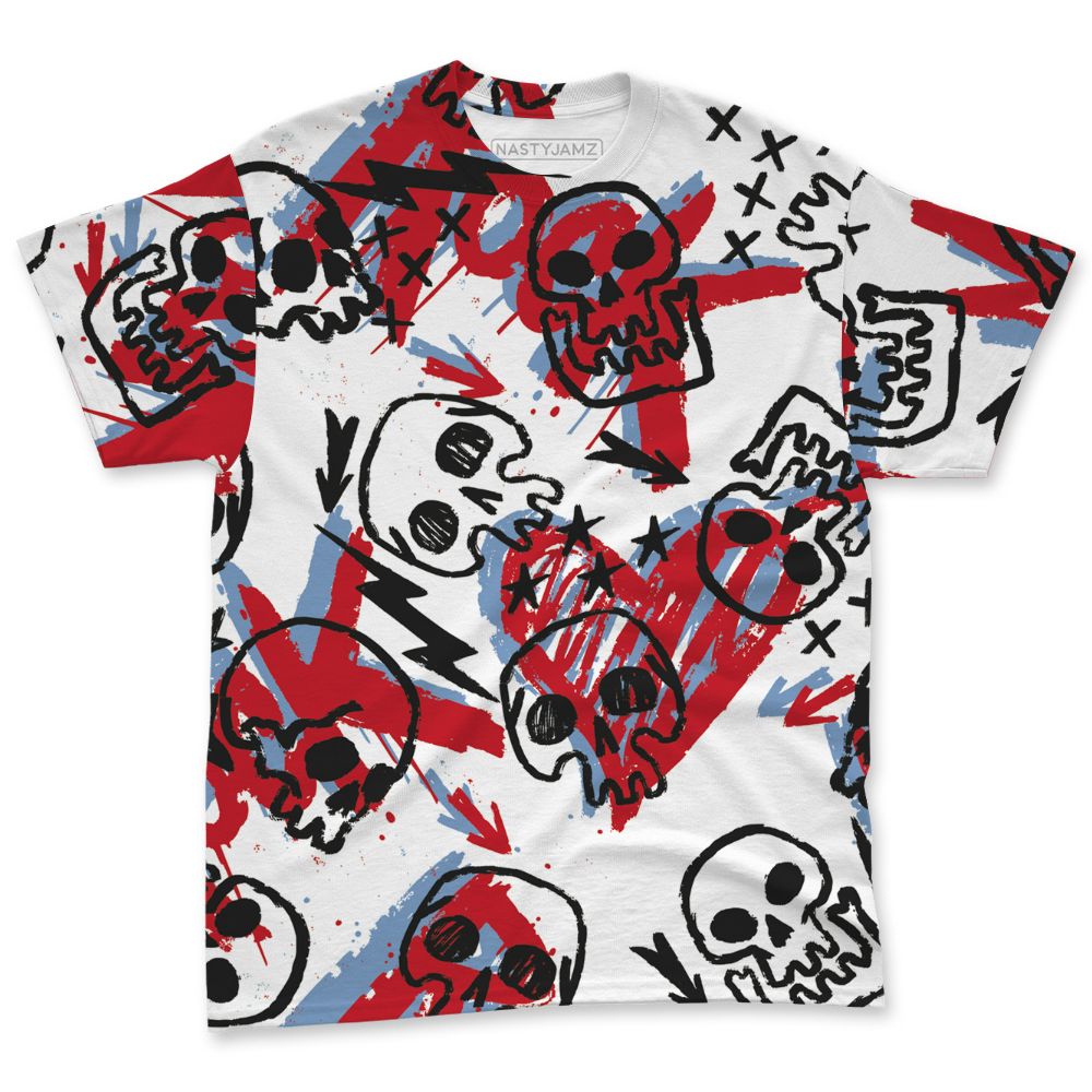 Fire-Red-5s-NastyJamz-T-Shirt-Match-Love-Rock-Pattern-All-Over-Print