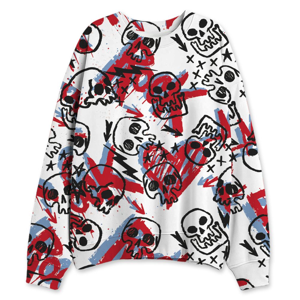 Fire-Red-5s-NastyJamz-Sweatshirt-Match-Love-Rock-Pattern-All-Over-Print