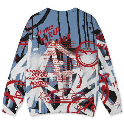 Fire-Red-5s-NastyJamz-Sweatshirt-Match-Pattern-Luther-Team-All-Over-Print