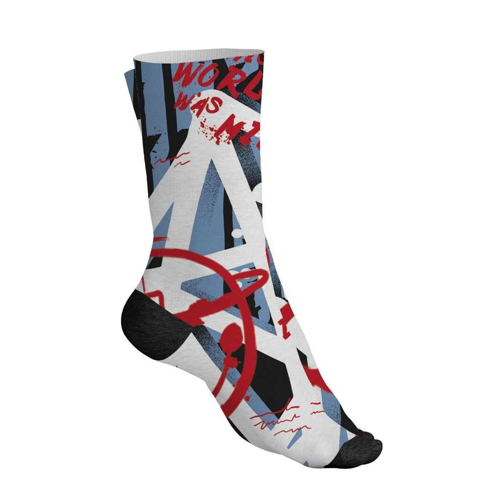 Fire-Red-5s-NastyJamz-Socks-Match-Pattern-Luther-Team-All-Over-Print