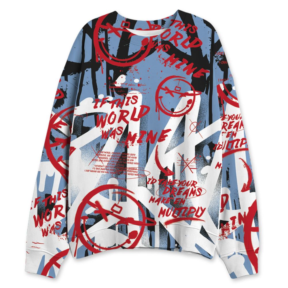 Fire-Red-5s-NastyJamz-Sweatshirt-Match-Pattern-Luther-Team-All-Over-Print