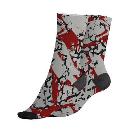 Spizike-Bordeaux-NastyJamz-Socks-Match-Pattern-Money-Tree-All-Over-Print