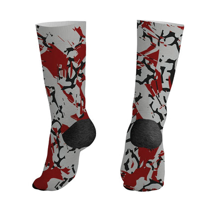Spizike-Bordeaux-NastyJamz-Socks-Match-Pattern-Money-Tree-All-Over-Print