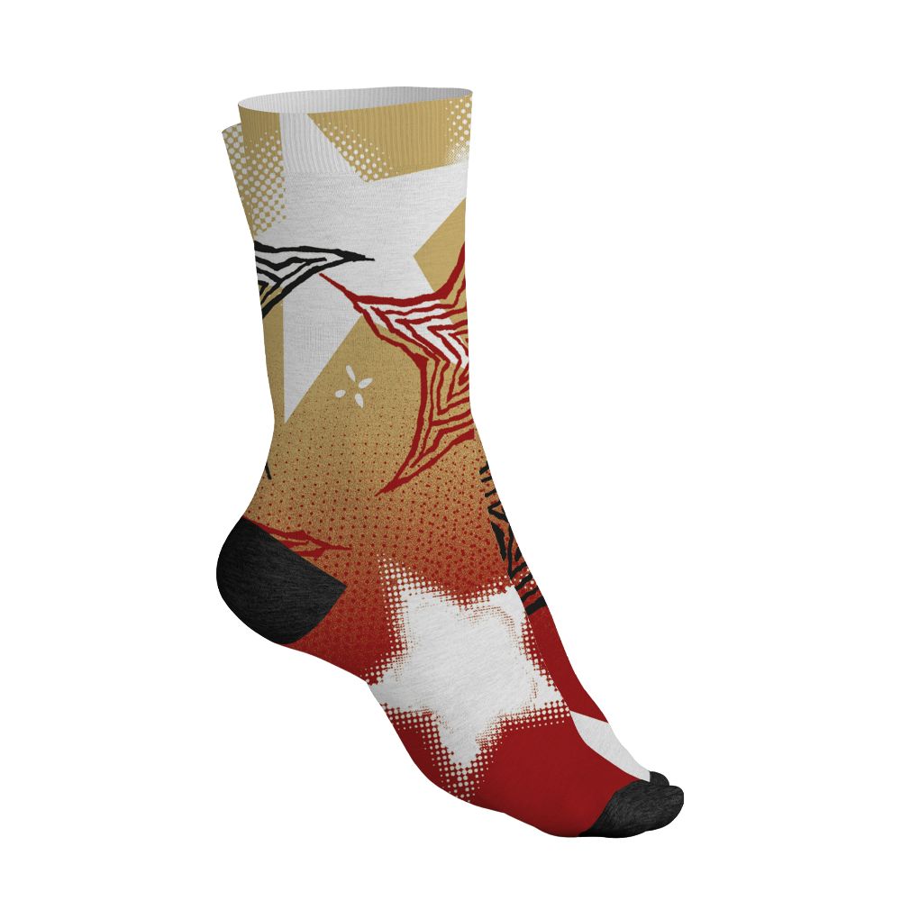 Pizza-4s-NastyJamz-Socks-Match-Pattern-With-All-The-Stars-All-Over-Print