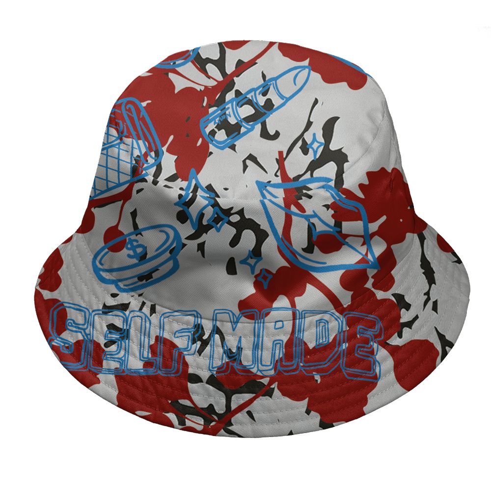 Spizike-Bordeaux-NastyJamz-Bucket-Hat-Match-Sneaker-Girl-Selfmade-All-Over-Print
