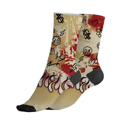 Pizza-4s-NastyJamz-Socks-Match-Run-Into-Fear-All-Over-Print