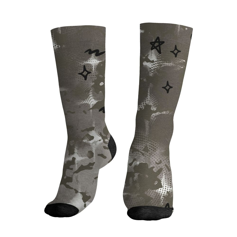 Cave-Stone-4s-NastyJamz-Socks-Match-Sneaker-Girl-Nail-All-Over-Print