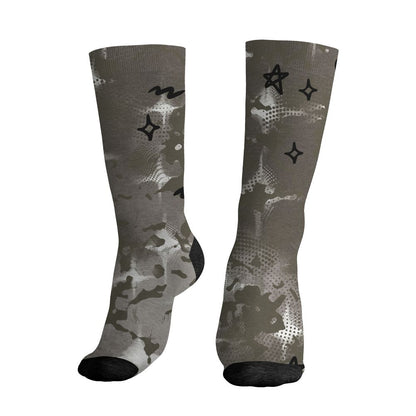 Cave-Stone-4s-NastyJamz-Socks-Match-Sneaker-Girl-Nail-All-Over-Print