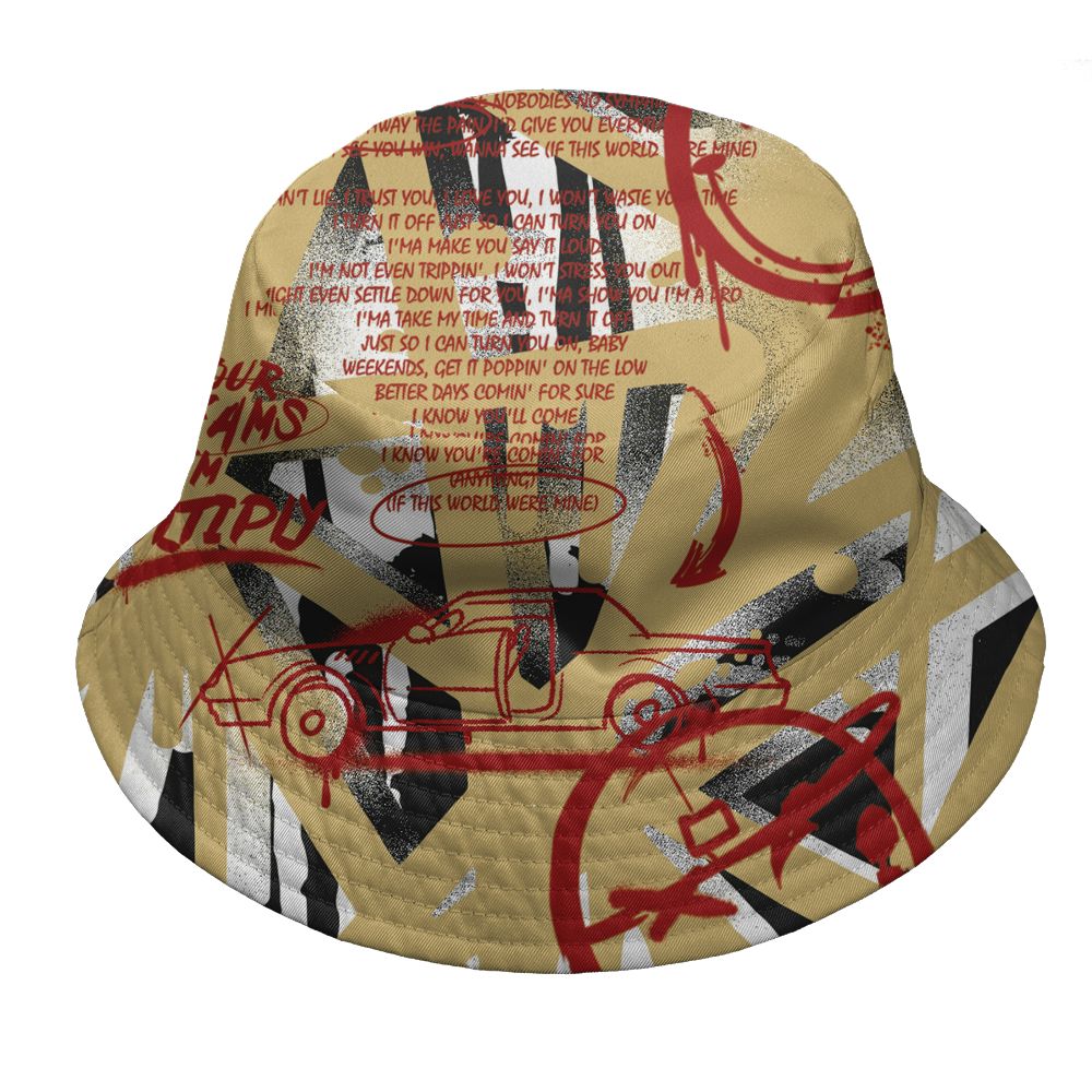 Pizza-4s-NastyJamz-Bucket-Hat-Match-Pattern-Luther-Team-All-Over-Print