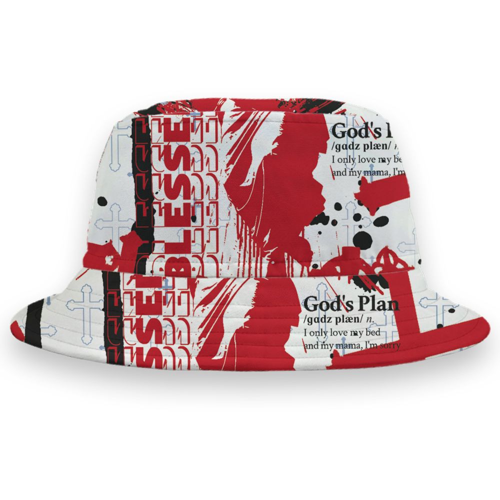 Fire-Red-5s-NastyJamz-Bucket-Hat-Match-Pattern-God&