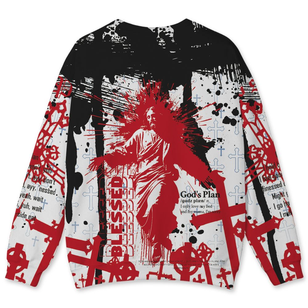 Fire-Red-5s-NastyJamz-Sweatshirt-Match-Pattern-God&
