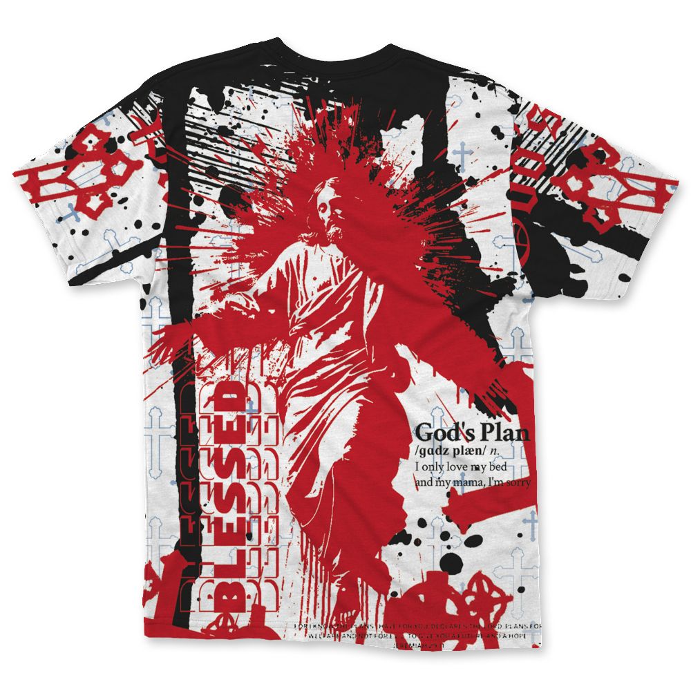 Fire-Red-5s-NastyJamz-T-Shirt-Match-Pattern-God&
