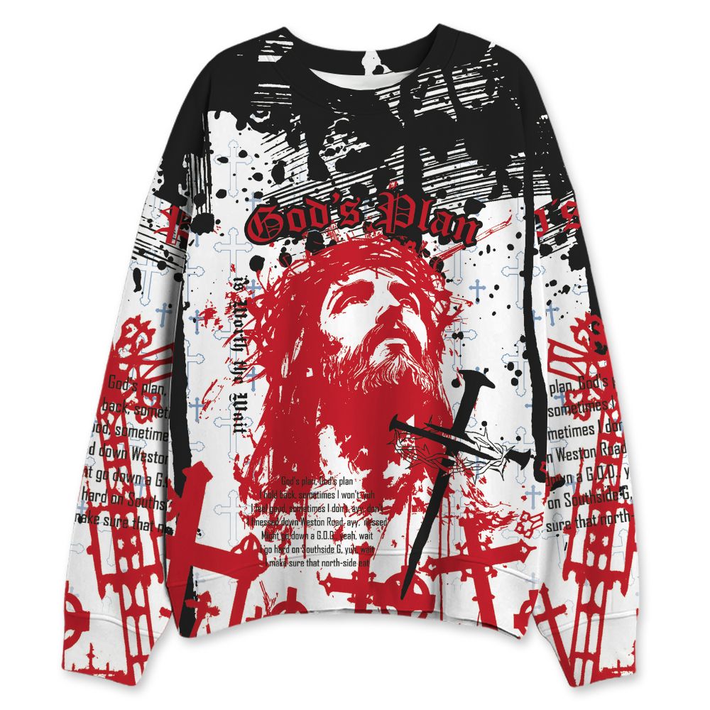 Fire-Red-5s-NastyJamz-Sweatshirt-Match-Pattern-God&