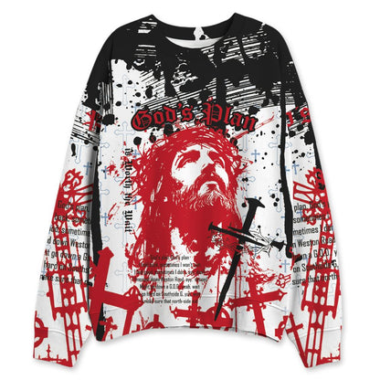 Fire-Red-5s-NastyJamz-Sweatshirt-Match-Pattern-God&