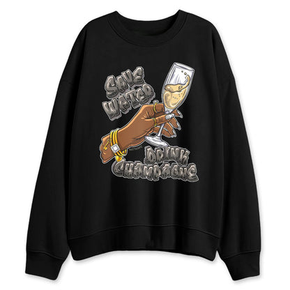 Cave-Stone-4s-NastyJamz-Sweatshirt-Match-Drink-Champagne