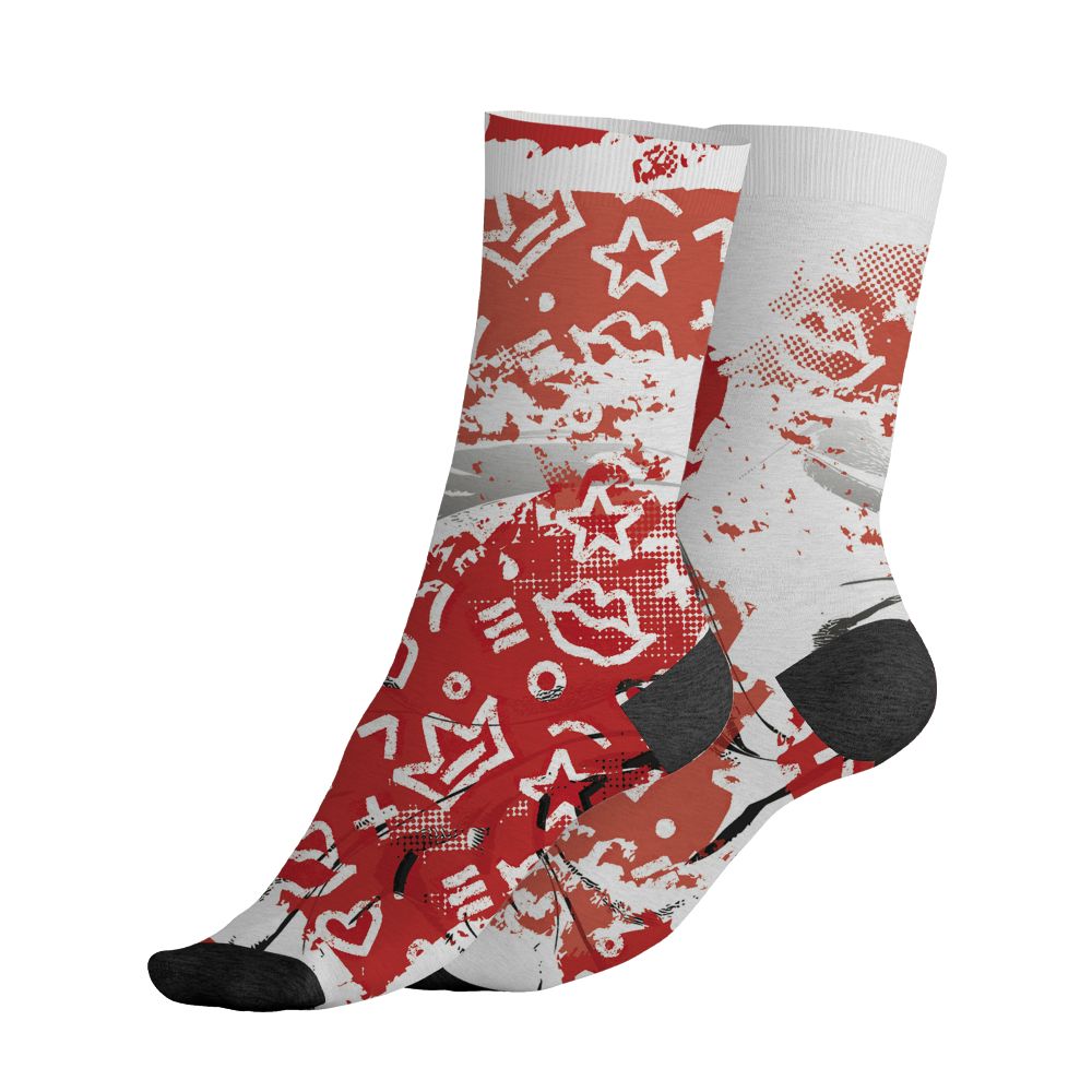 Fire-Red-5s-NastyJamz-Socks-Match-Sneaker-Princess-All-Over-Print