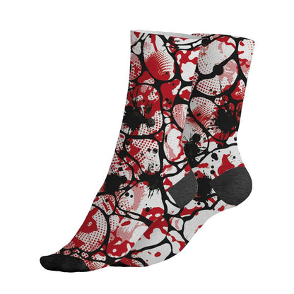 Fire-Red-5s-NastyJamz-Socks-Match-Paranoia-Money-Ber-All-Over-Print