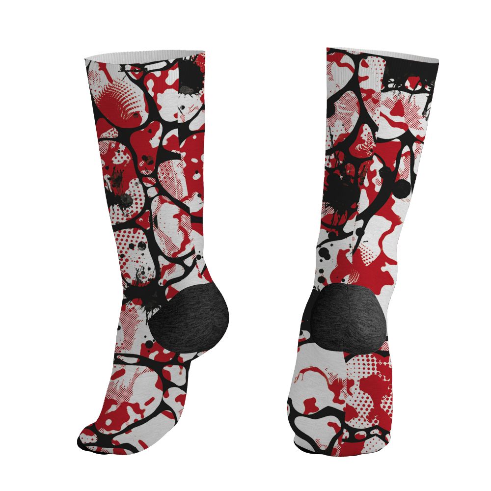 Fire-Red-5s-NastyJamz-Socks-Match-Paranoia-Money-Ber-All-Over-Print