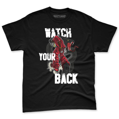 Fire-Red-5s-NastyJamz-Premium-T-Shirt-Match-Watch-Your-Back