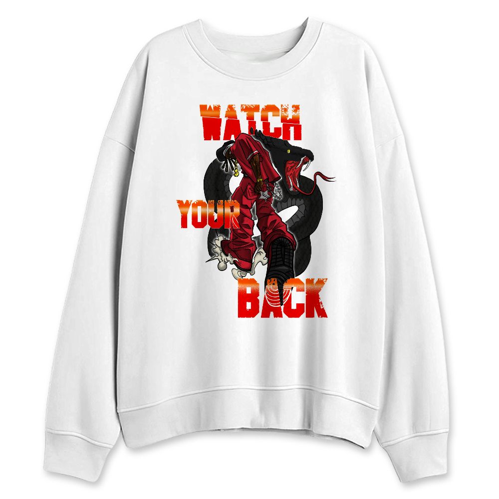 Fire-Red-5s-NastyJamz-Sweatshirt-Match-Watch-Your-Back