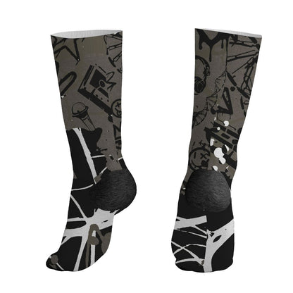 Cave-Stone-4s-NastyJamz-Socks-Match-Pattern-Dna-Graffiti-All-Over-Print