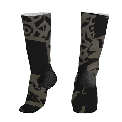 Cave-Stone-4s-NastyJamz-Socks-Match-Pattern-Geometric-All-Over-Print