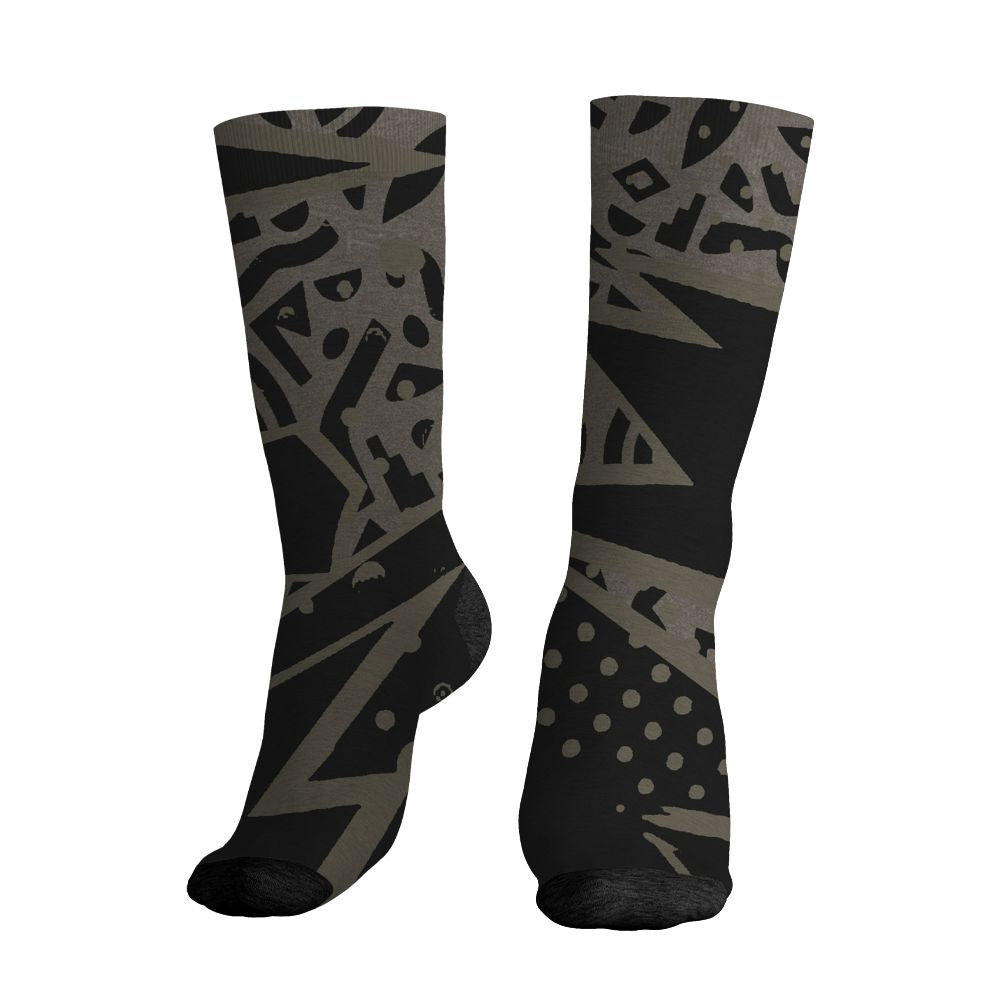 Cave-Stone-4s-NastyJamz-Socks-Match-Pattern-Geometric-All-Over-Print
