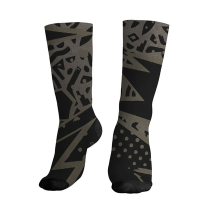 Cave-Stone-4s-NastyJamz-Socks-Match-Pattern-Geometric-All-Over-Print