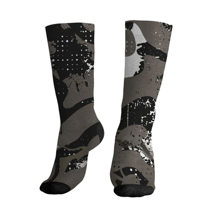 Cave-Stone-4s-NastyJamz-Socks-Match-Pattern-Be-Happy-All-Over-Print