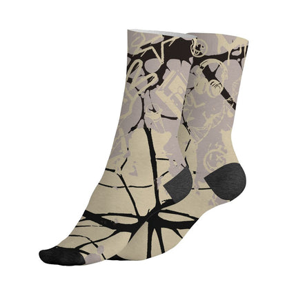 While-You-Were-Sleeping-4s-NastyJamz-Socks-Match-Pattern-Dna-Graffiti-All-Over-Print