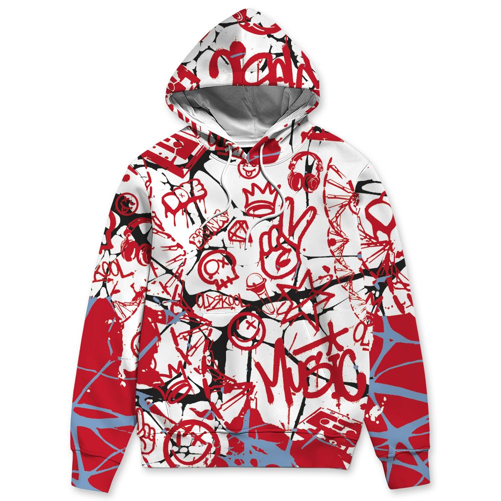 Fire-Red-5s-NastyJamz-Hoodie-Match-Pattern-Dna-Graffiti-All-Over-Print