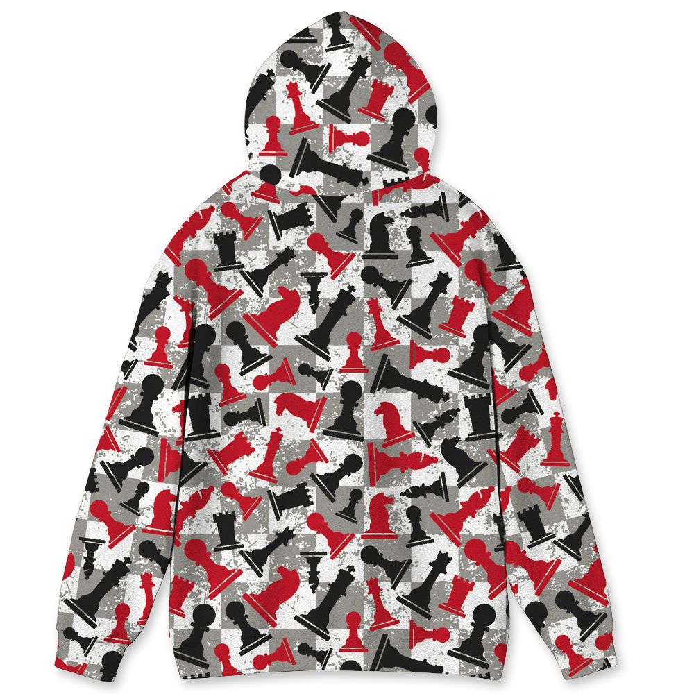 Fire-Red-5s-NastyJamz-Hoodie-Match-Pattern-Chess-All-Over-Print