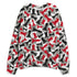 Fire-Red-5s-NastyJamz-Sweatshirt-Match-Pattern-Chess-All-Over-Print