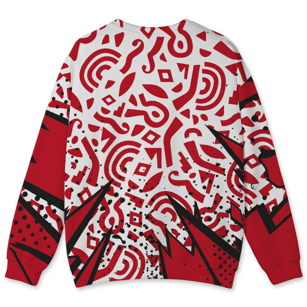 Fire-Red-5s-NastyJamz-Sweatshirt-Match-Pattern-Geometric-All-Over-Print