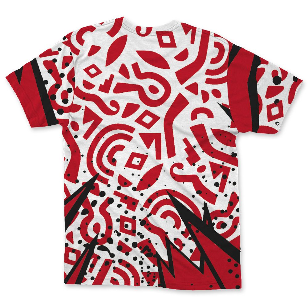 Fire-Red-5s-NastyJamz-T-Shirt-Match-Pattern-Geometric-All-Over-Print