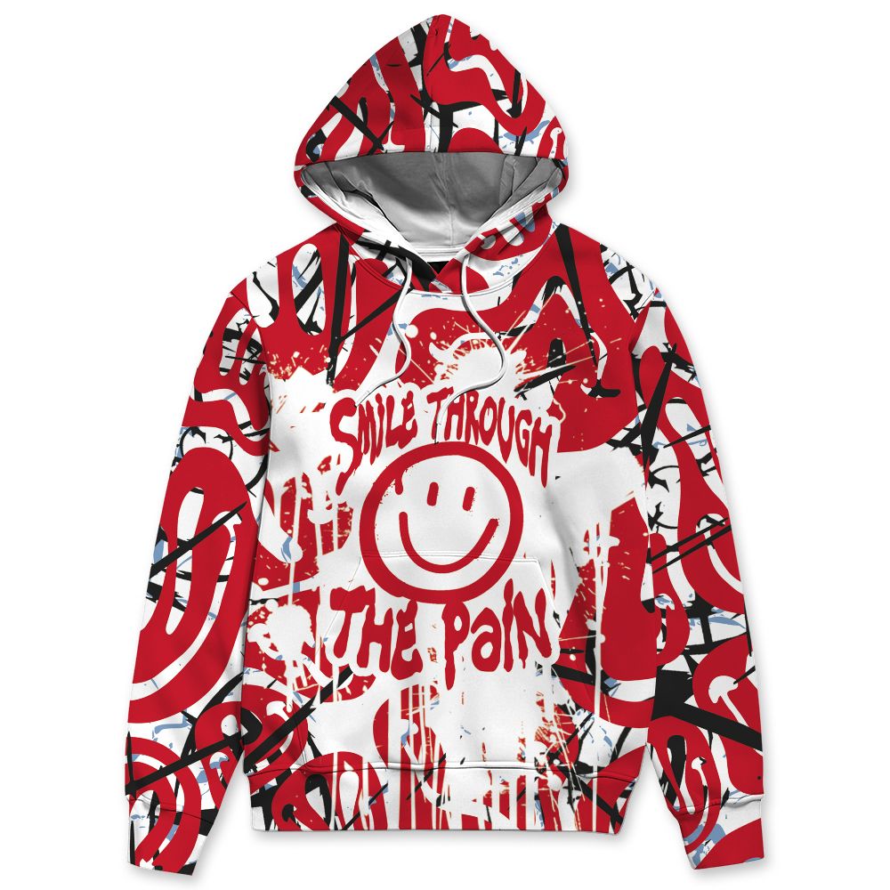 Fire-Red-5s-NastyJamz-Hoodie-Match-Smile-Through-The-Pain-All-Over-Print