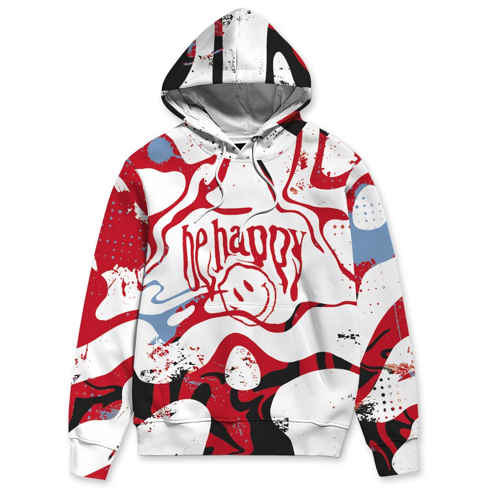 Fire-Red-5s-NastyJamz-Hoodie-Match-Pattern-Be-Happy-All-Over-Print