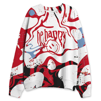 Fire-Red-5s-NastyJamz-Sweatshirt-Match-Pattern-Be-Happy-All-Over-Print
