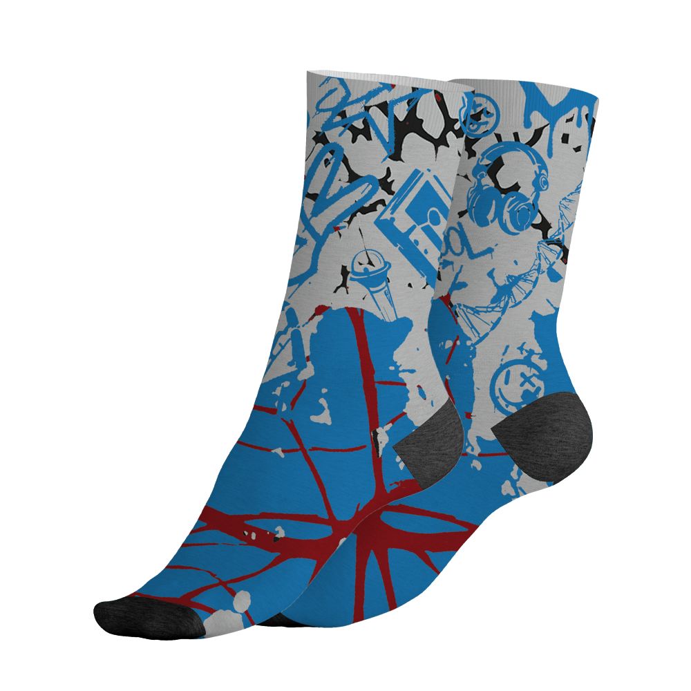 Spizike-Bordeaux-NastyJamz-Socks-Match-Pattern-Dna-Graffiti-All-Over-Print